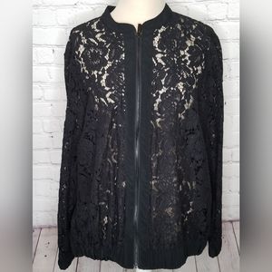 Lane Bryant Bomber Jacket Lace Career Dinner Wedding Party Size 18